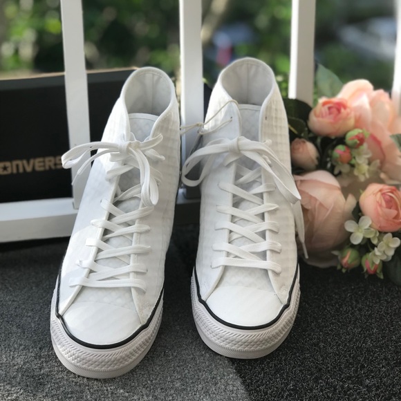 Converse Ctas HI white white black WMNS AUTHENTIC - Picture 2 of 7
